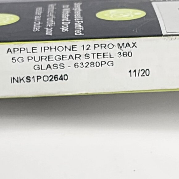 Puregear Steel 360 Antimicrobial Tempered Glass Screen Protect iPhone 2020 6.7" - Picture 9 of 16